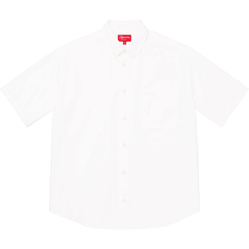 Camisas Supreme Loose Fit S/S Oxford Blancas | Supreme 246MA